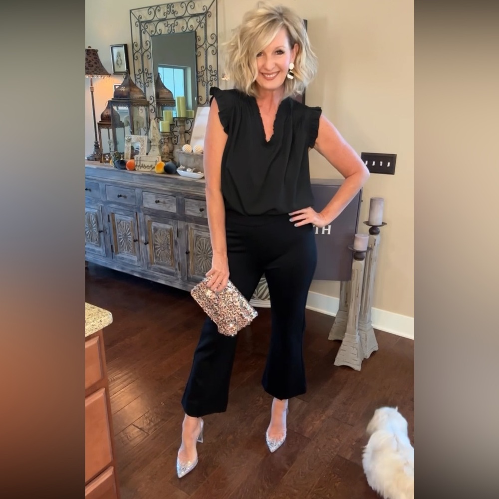 Black Flare Trousers